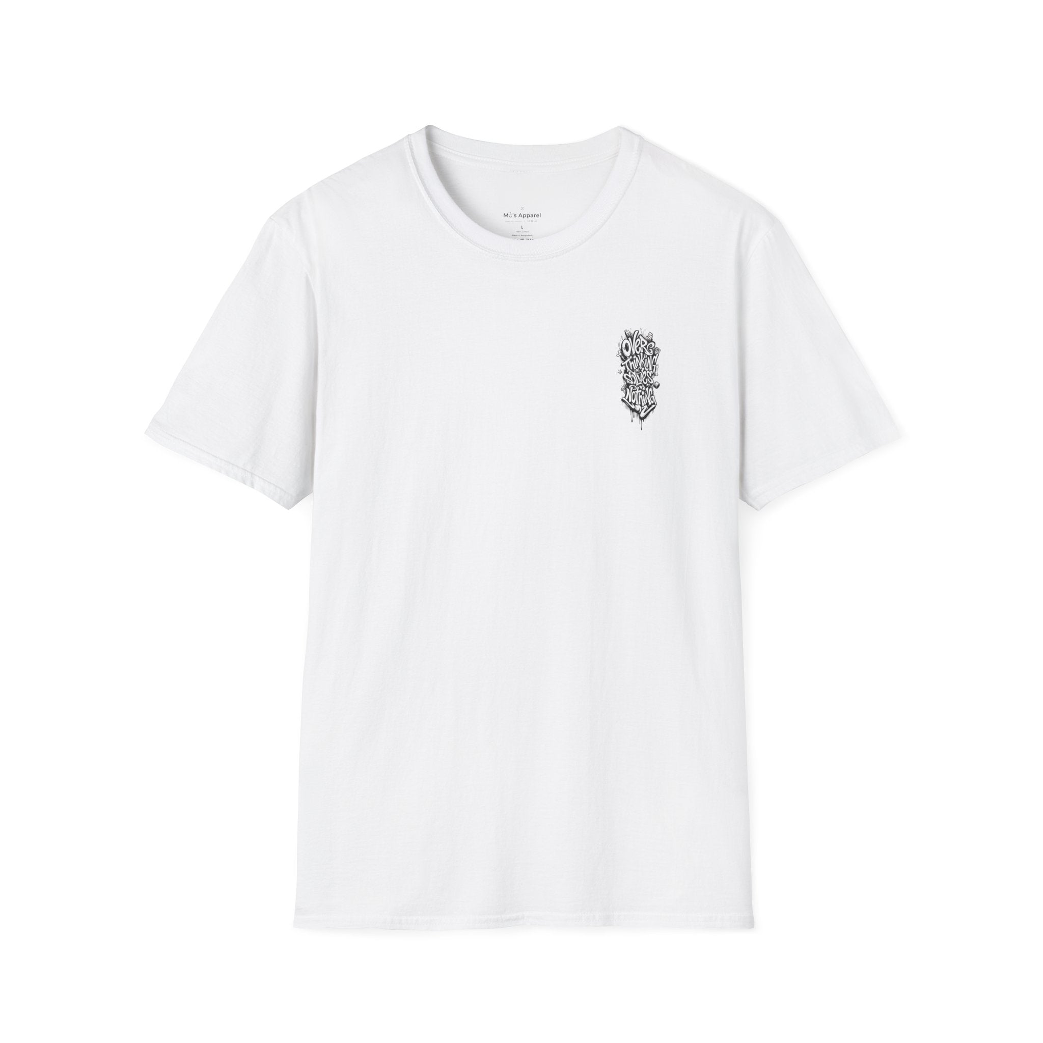 T-Shirt — “Overthinking Solves Nothing” Graphic Tee